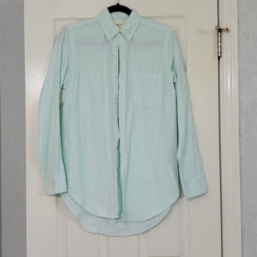 PINSTRIPE green shirt